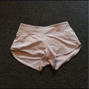 Lululemon Speed Silver Shorts 2